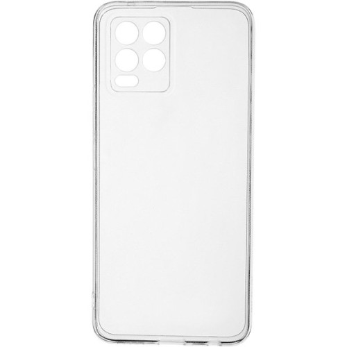 Силиконовый чехол для Realme 8 TPU с защитой камеры Прозрачный