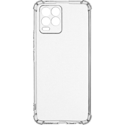 Силиконовый чехол для Realme 8 TPU 1мм с усиленными углами и защитой камеры Прозрачный