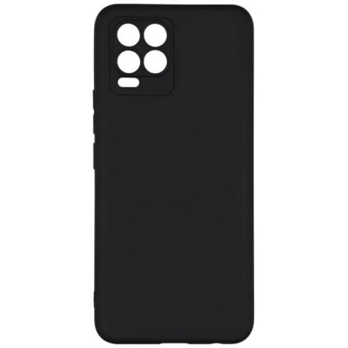 Силиконовый чехол для Realme 8 5G TPU 1мм с защитой камеры Черный