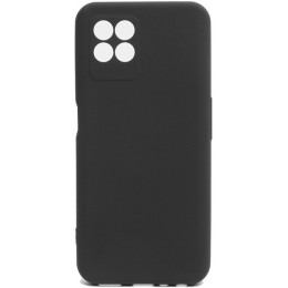Силиконовый чехол для Realme 8i Soft с микрофиброй Черный