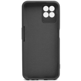 Силиконовый чехол для Realme 8i Soft с микрофиброй Черный