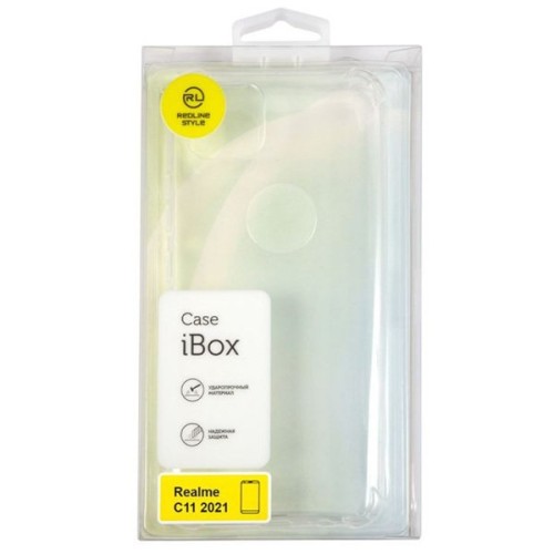 Силиконовый чехол для Realme C11 2021 iBox Crystal противоударный с усиленными углами Прозрачный