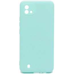 Силиконовый чехол для Realme C11 2021 Soft с микрофиброй Мятный