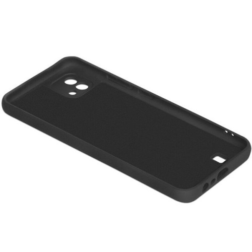 Силиконовый чехол для Realme C11 2021 Soft с микрофиброй Черный