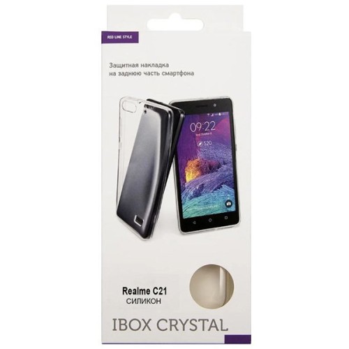 Силиконовый чехол для Realme C21 iBox Crystal Прозрачный