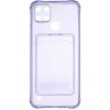 Силиконовый чехол для Realme C21Y Silicone Card Holder Case Сиреневый