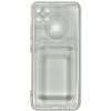 Силиконовый чехол для Realme C21Y Silicone Card Holder Case Прозрачный