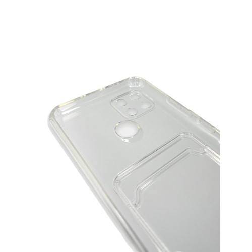 Силиконовый чехол для Realme C21Y Silicone Card Holder Case Прозрачный