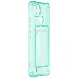 Силиконовый чехол для Realme C21Y Silicone Card Holder Case Мятный