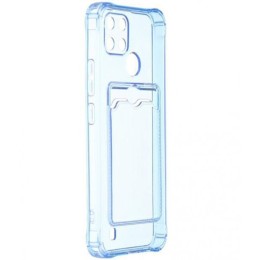 Силиконовый чехол для Realme C21Y Silicone Card Holder Case Голубой