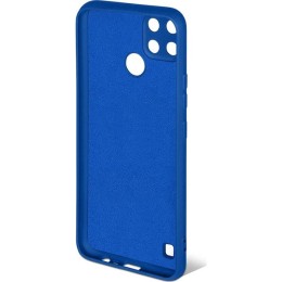 Силиконовый чехол для Realme C21Y Soft с микрофиброй Синий