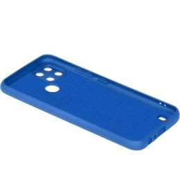 Силиконовый чехол для Realme C21Y Soft с микрофиброй Синий