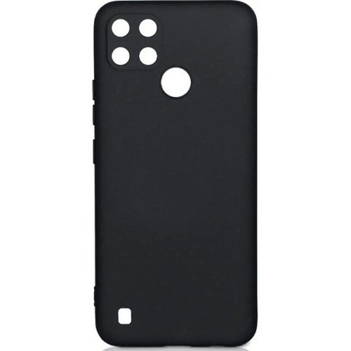 Силиконовый чехол для Realme C21Y Soft Matte с защитой камеры Черный