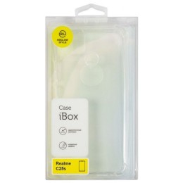Силиконовый чехол для Realme C25S iBox Crystal противоударный с усиленными углами Прозрачный