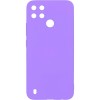 Силиконовый чехол для Realme C25S Soft с микрофиброй Фиолетовый