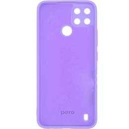 Силиконовый чехол для Realme C25S Soft с микрофиброй Фиолетовый