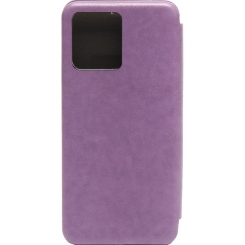 Чехол книжка для Realme C30 Fashion Case на магнитах с визитницей Фиолетовый