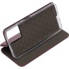 Чехол книжка для Realme C30 Fashion Case на магнитах с визитницей Темно красный