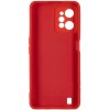 Силиконовый чехол для Realme C31 Soft Matte с микрофиброй Красный