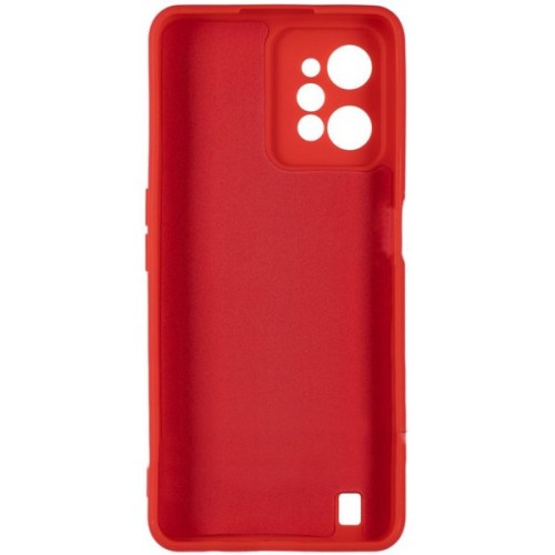 Силиконовый чехол для Realme C31 Soft Matte с микрофиброй Красный
