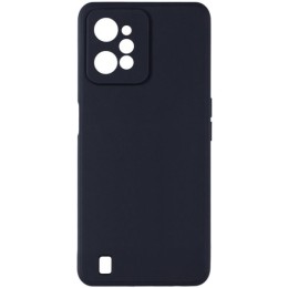 Силиконовый чехол для Realme C31 Soft Matte с микрофиброй Черный