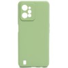Силиконовый чехол для Realme C31 Soft Matte с защитой камеры Оливковый