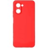Силиконовый чехол для Realme C33 Soft Matte с микрофиброй Красный