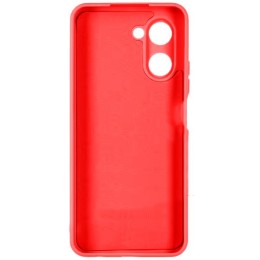 Силиконовый чехол для Realme C33 Soft Matte с микрофиброй Красный