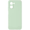 Силиконовый чехол для Realme C33 Soft Matte с микрофиброй Мятный