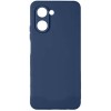 Силиконовый чехол для Realme C33 Soft Matte с микрофиброй Синий