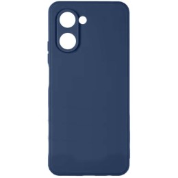 Силиконовый чехол для Realme C33 Soft Matte с микрофиброй Синий
