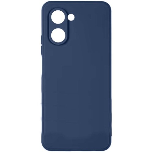 Силиконовый чехол для Realme C33 Soft Matte с микрофиброй Синий