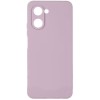 Силиконовый чехол для Realme C33 Soft Matte с микрофиброй Сиреневый