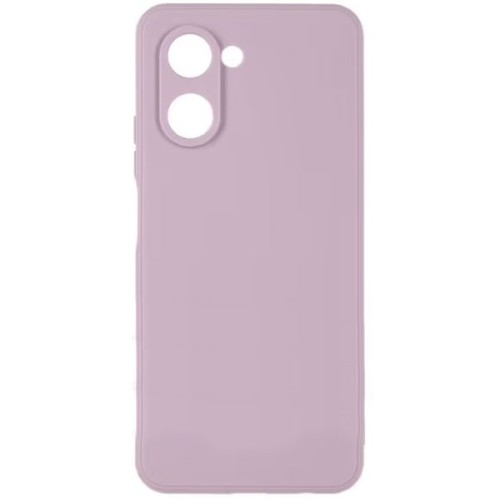 Силиконовый чехол для Realme C33 Soft Matte с микрофиброй Сиреневый