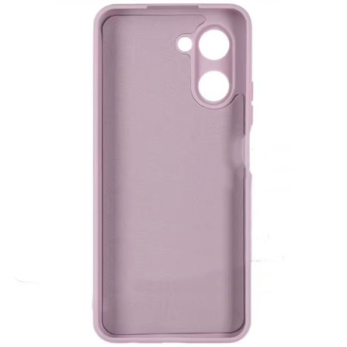 Силиконовый чехол для Realme C33 Soft Matte с микрофиброй Сиреневый
