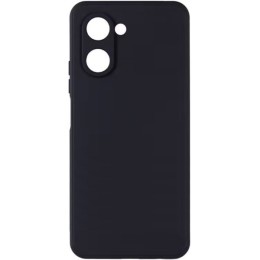 Силиконовый чехол для Realme C33 Soft Matte с микрофиброй Черный