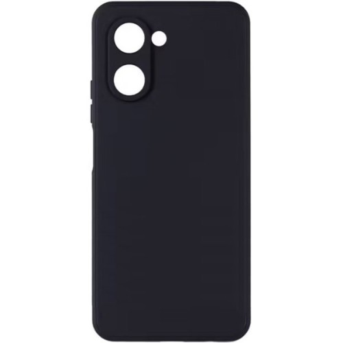 Силиконовый чехол для Realme C33 Soft Matte с микрофиброй Черный