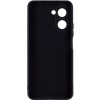 Силиконовый чехол для Realme C33 Soft Matte с микрофиброй Черный