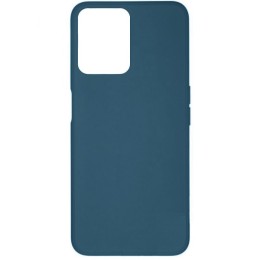 Силиконовый чехол для Realme C35 Soft Matte с микрофиброй Синий