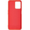 Силиконовый чехол для Realme C35 Soft Matte с микрофиброй Красный