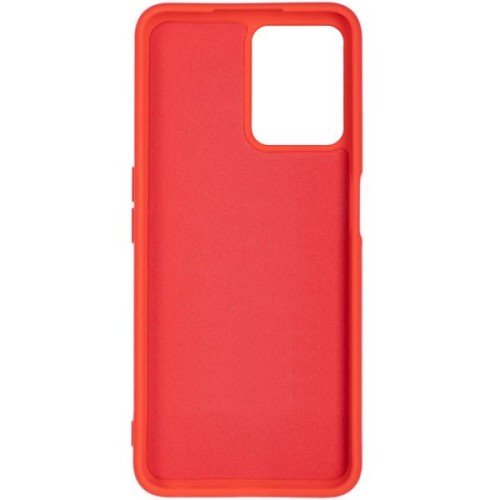 Силиконовый чехол для Realme C35 Soft Matte с микрофиброй Красный