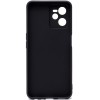 Силиконовый чехол для Realme C35 TPU 1мм с защитой камеры Черный матовый