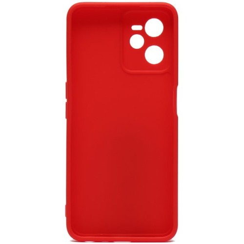 Силиконовый чехол для Realme C35 Soft Matte с защитой камеры Красный