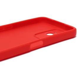 Силиконовый чехол для Realme C35 Soft Matte с защитой камеры Красный