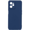 Силиконовый чехол для Realme C35 Soft Matte с защитой камеры Синий
