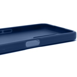 Силиконовый чехол для Realme C35 Soft Matte с защитой камеры Синий