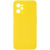 Силиконовый чехол для Realme C35 Soft Matte с микрофиброй Желтый
