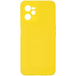 Силиконовый чехол для Realme C35 Soft Matte с микрофиброй Желтый