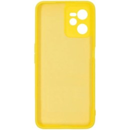 Силиконовый чехол для Realme C35 Soft Matte с микрофиброй Желтый