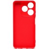 Силиконовый чехол для Realme C53 Soft Matte с микрофиброй Красный
